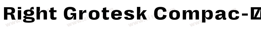 Right Grotesk Compac字体转换